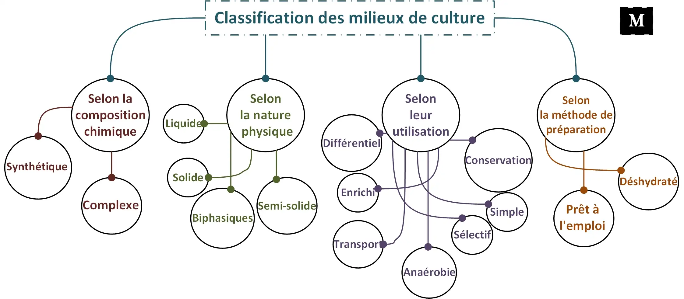 Classification des milieux de culture